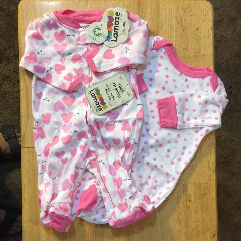 Lamaze 100% Organic Cotton Sleepers, Set of 2